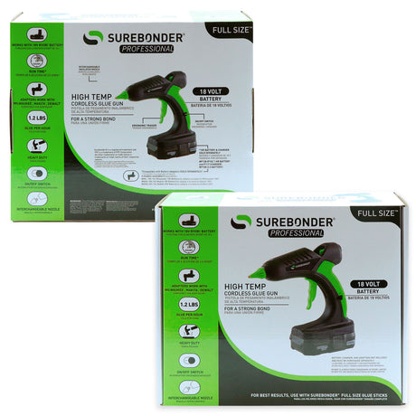 PRO2-60 60W High Temperature Full Size 18V Cordless Hot Glue Gun