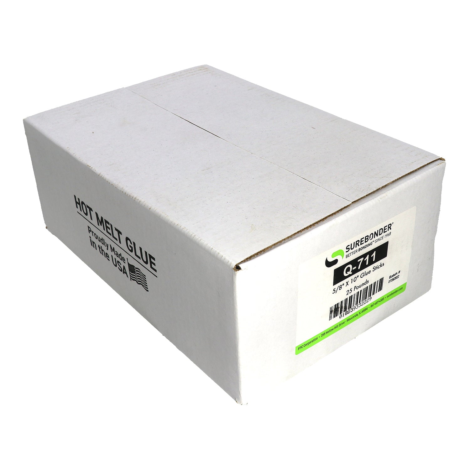 Q-711 Fast Set Packaging Hot Melt Glue Sticks - 5/8