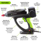SPRAY-500 Motorized 500 Watt Hot Melt Spray Glue Gun - Surebonder