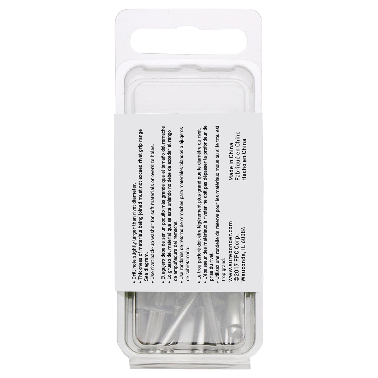 3/16" x 1/4" Steel Blind Rivets - 15 Count