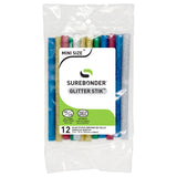 Glitter Stik 4" Mini Size Variety Glitter Hot Glue Sticks - 12 Pack