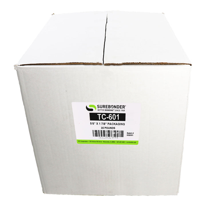 TC-601 Low Melt Packaging Glue Sticks for 3M™ TC Glue Guns - 5/8" x 2" | 35 lb Box - Surebonder