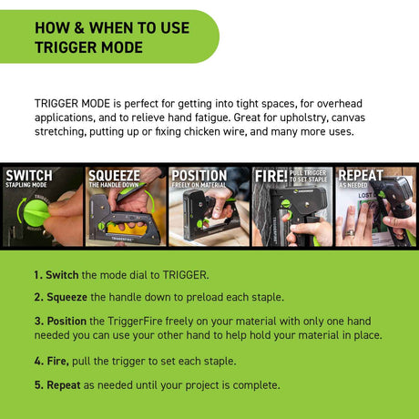 TRIGGERFIRE Heavy Duty Steel Staple Gun Kit | 5625KIT