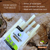 Wood Stik 4" Full Size Hot Glue Stick - 12 Pack