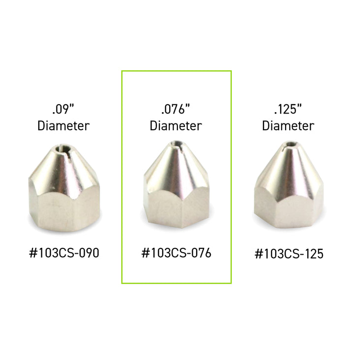 103CS-076 Cap (.076" Diameter Hole) Specialty Nozzle for Pro Series Hot Glue Guns - Surebonder