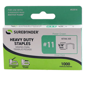 #11 Power Crown Staples - 5/16"  - 1000 ct.