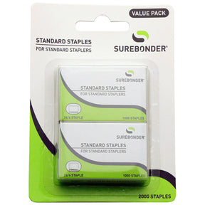 Standard 26/6 Desk Replacement Staples - 2000 ct.