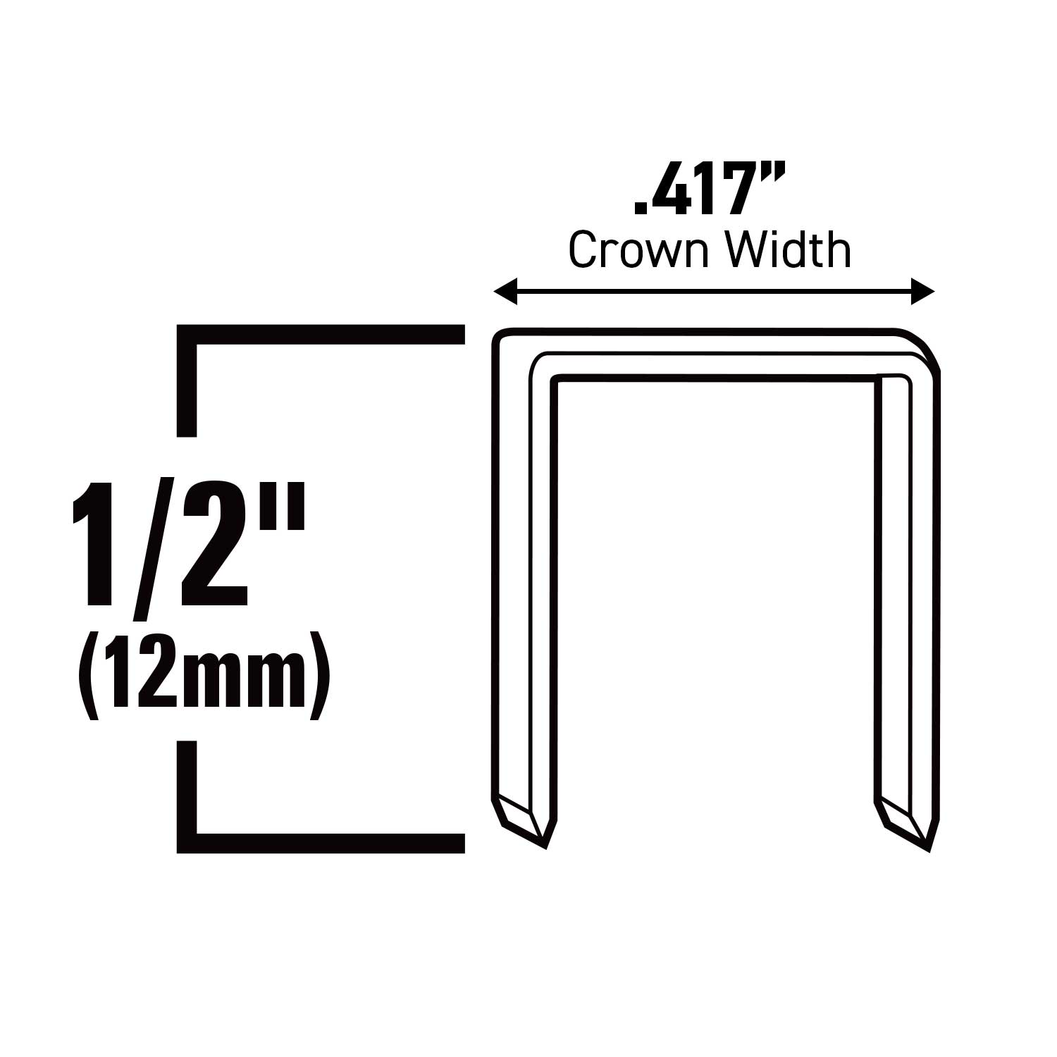 #4 Heavy Duty Narrow Crown Staples - 1/2" - 5000 ct. - Surebonder
