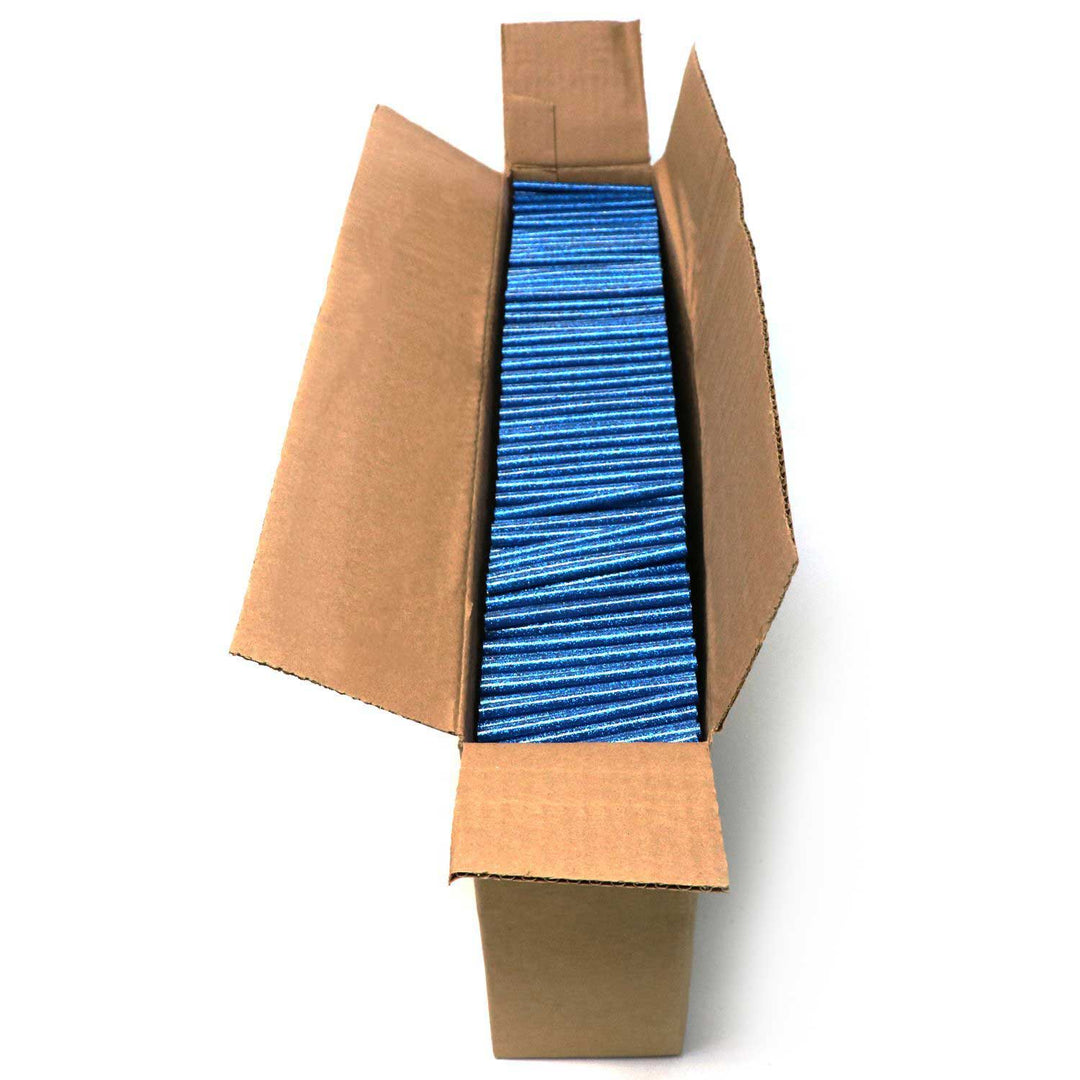 725M4GBLUE Mini Size 4" Blue Color Glitter Hot Glue Stick - 25 lb Box