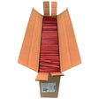 725M4GRED Mini Size 4" Red Color Glitter Hot Glue Stick - 25 lb Box