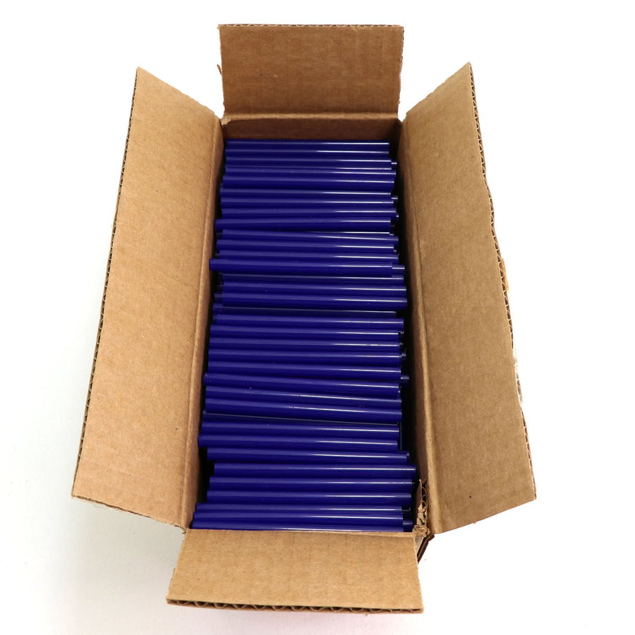 725M54CBLUE Mini Size 4" Blue Color Hot Glue Stick - 5 lb Box