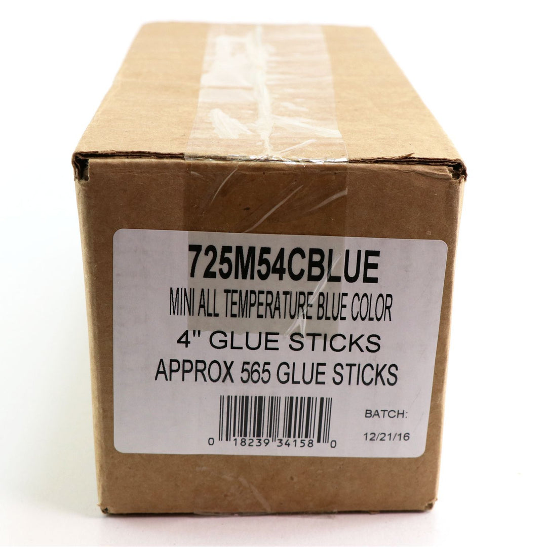 725M54CBLUE Mini Size 4" Blue Color Hot Glue Stick - 5 lb Box - Surebonder
