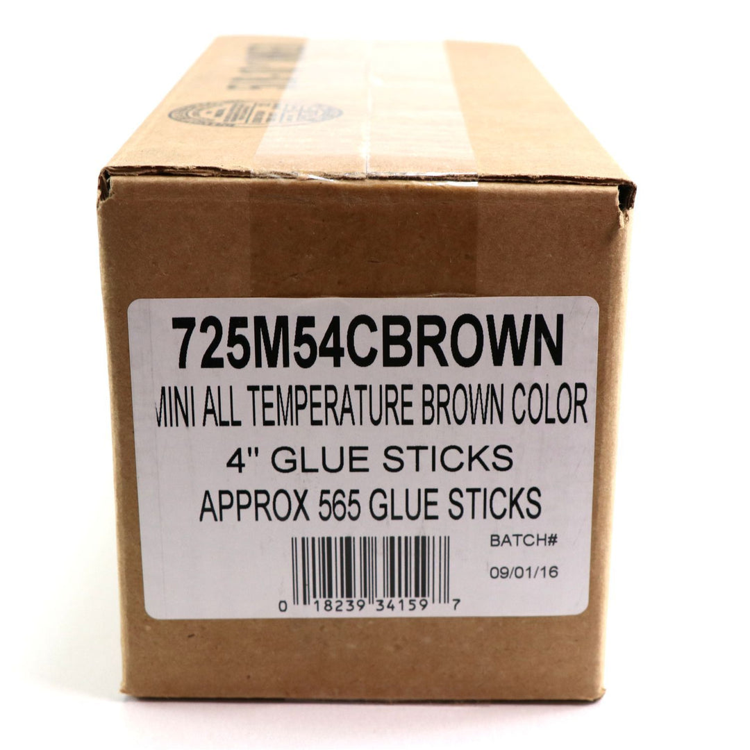 725M54CBROWN Mini Size 4" Brown Color Hot Glue Stick - 5 lb Box - Surebonder