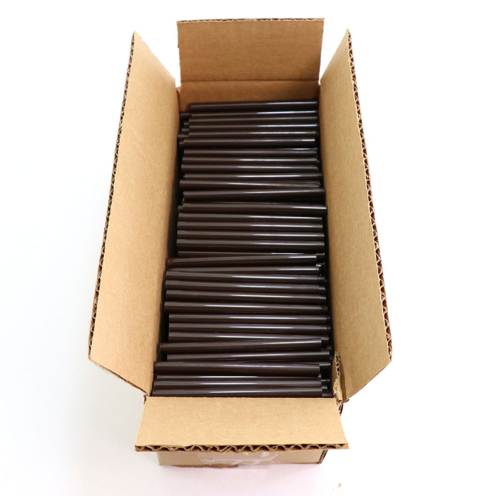 725M54CDARKBROWN Mini Size 4" Dark Brown Color Hot Glue Stick - 5 lb Box