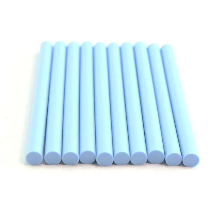 725M54CLIGHTBLUE Mini Size 4" Light Blue Color Hot Glue Stick - 5 lb Box - Surebonder
