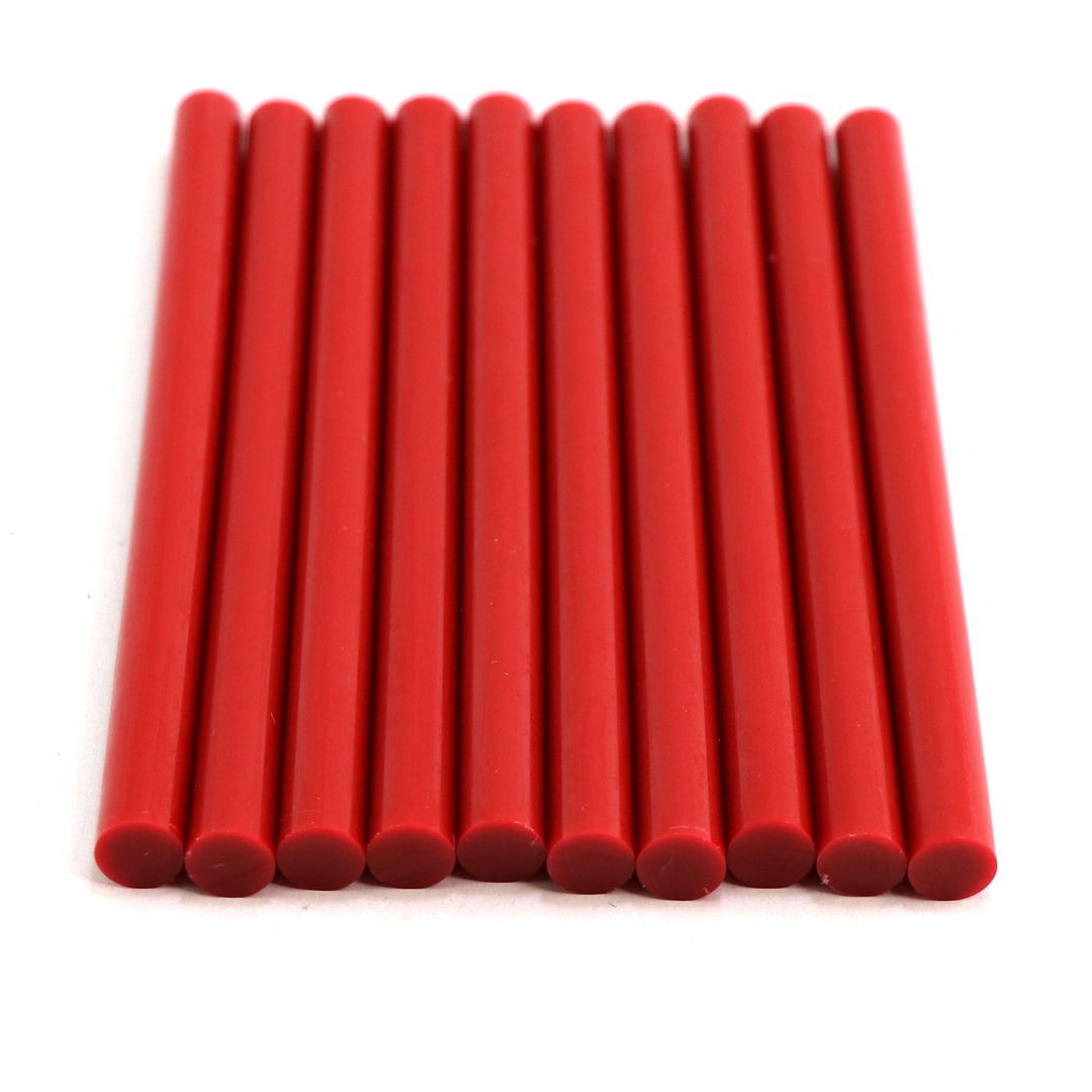 725M54CRED Mini Size 4" Red Color Hot Glue Stick - 5 lb Box - Surebonder