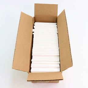 725M54CWHITE Mini Size 4" White Color Hot Glue Stick - 5 lb Box