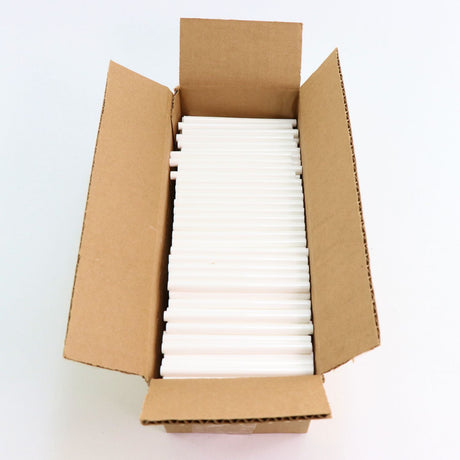 725M54CWHITE Mini Size 4" White Color Hot Glue Stick - 5 lb Box