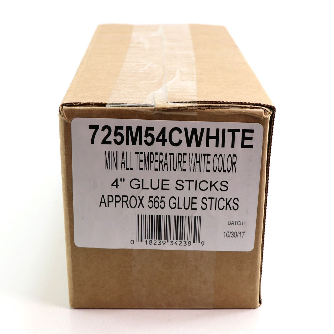 725M54CWHITE Mini Size 4" White Color Hot Glue Stick - 5 lb Box - Surebonder