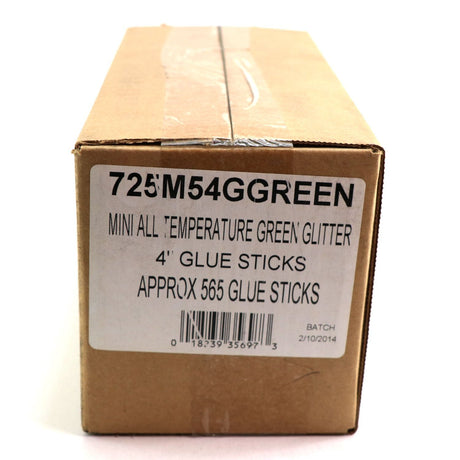 725M54GGREEN Mini Size 4" Green Color Glitter Glue Stick - 5 lb Box - Surebonder