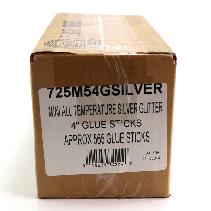 725M54GSILVER Mini Size 4" Silver Color Glitter Glue Stick - 5 lb Box - Surebonder