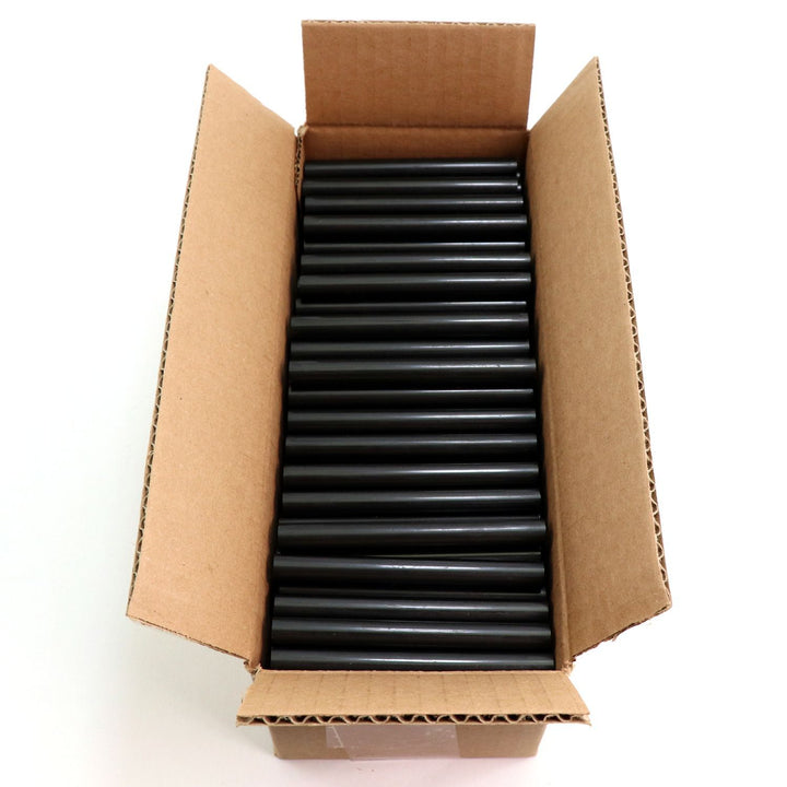 725R54CBLACK Full Size 4" Black Color Hot Glue Stick - 5 lb Box