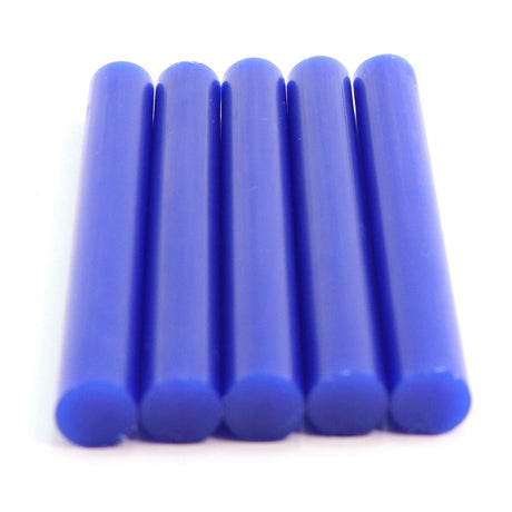 725R54CBLUE Full Size 4" Blue Color Hot Glue Stick - 5 lb Box - Surebonder