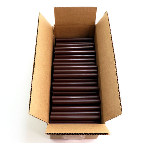 725R54CBROWN Full Size 4" Brown Color Hot Glue Stick - 5 lb Box
