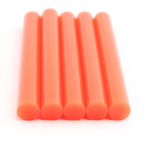 725R54CORANGE Full Size 4" Orange Color Hot Glue Stick - 5 lb Box - Surebonder