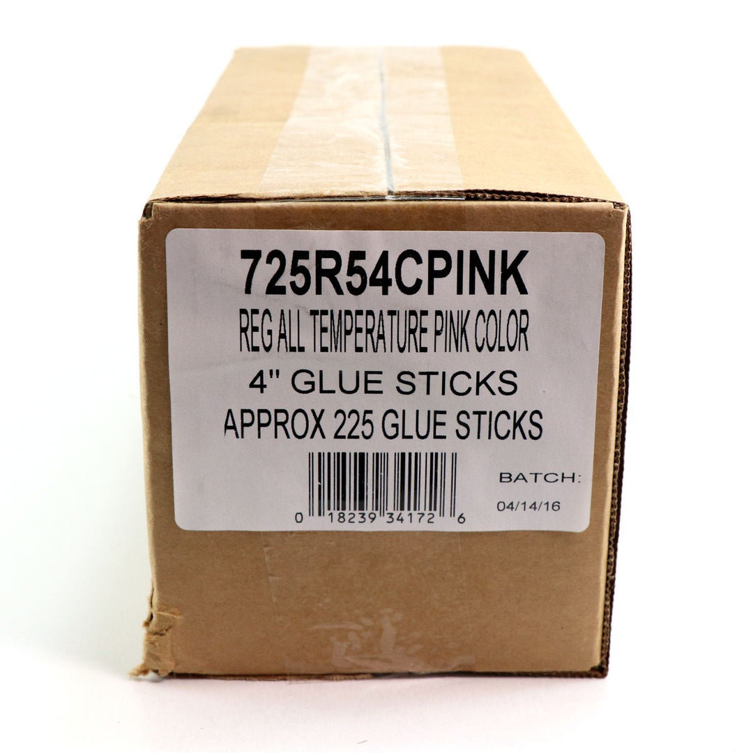 725R54CPINK Full Size 4" Pink Color Hot Glue Stick - 5 lb Box - Surebonder