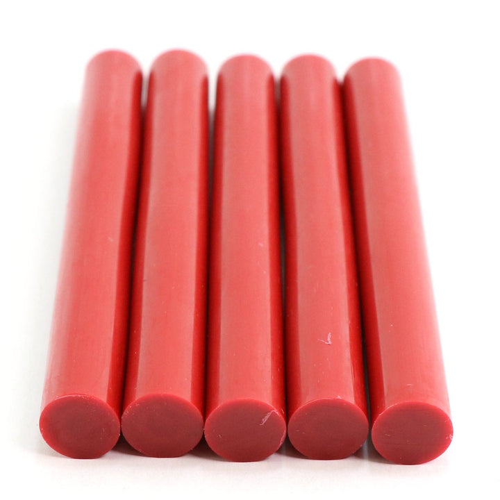 725R54CRED Full Size 4" Red Color Hot Glue Stick - 5 lb Box - Surebonder