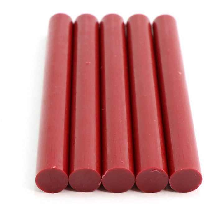 725R54CRIMSON Full Size 4" Crimson Color Hot Glue Stick - 5 lb Box - Surebonder