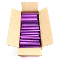 725R54GPURPLE Full Size 4" Purple Color Glitter Hot Glue Stick - 5 lb Box