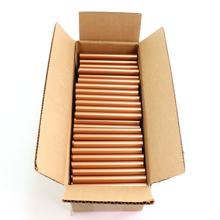 725R54CCOPPER Full Size 4" Copper Color Hot Glue Stick - 5 lb Box