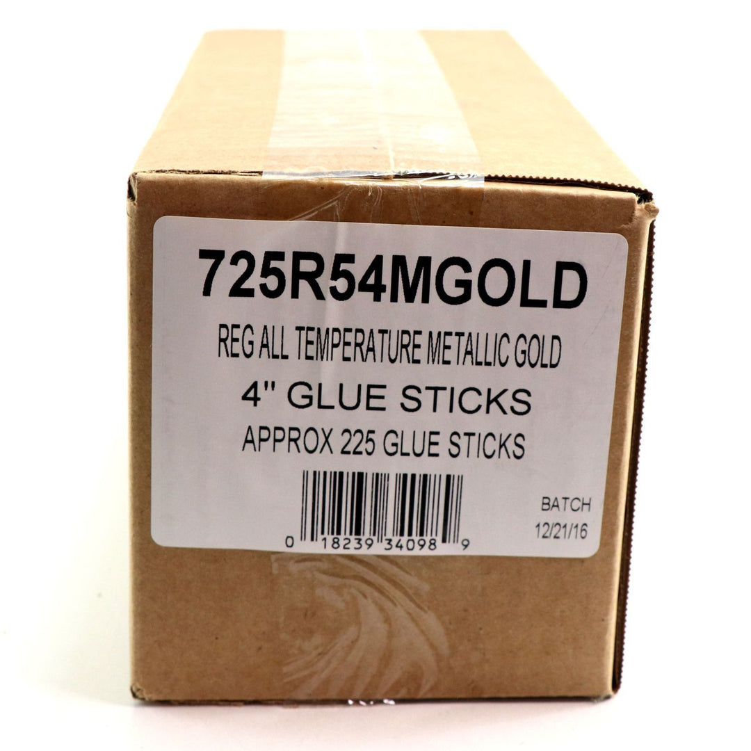725R54MGOLD Full Size 4" Gold Color Hot Glue Stick - 5 lb Box - Surebonder