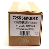 725R54MGOLD Full Size 4" Gold Color Hot Glue Stick - 5 lb Box - Surebonder