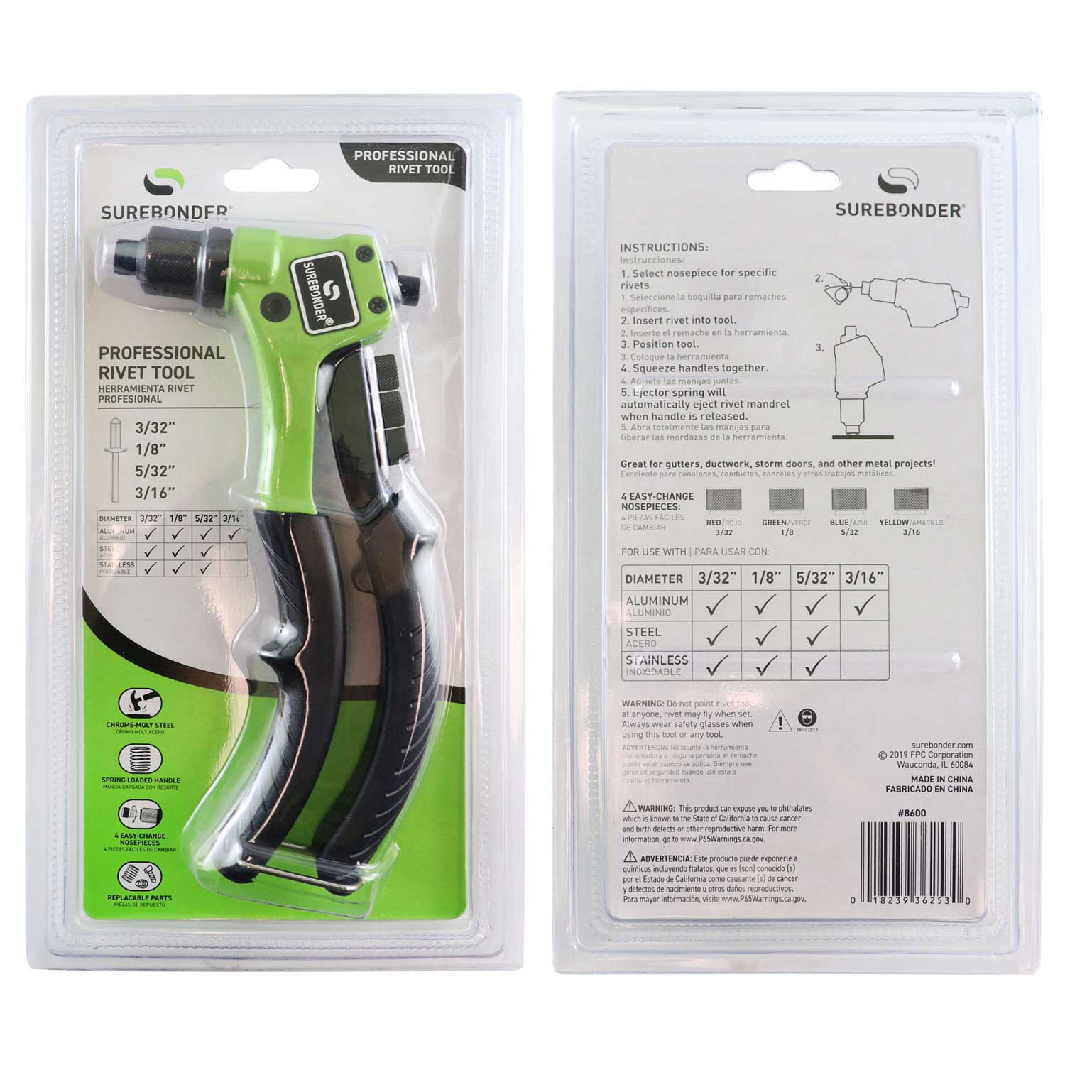Surebonder Heavy Duty Compact Professional Rivet Tool