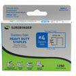 #4 Stainless Steel 1/2" Narrow Crown Staples - 1250 ct.