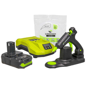 Cordless Battery Powered High Temperature Mini Hot Glue Gun Kit With Detail Tip, 20 Watt (Battery and Charger Included)