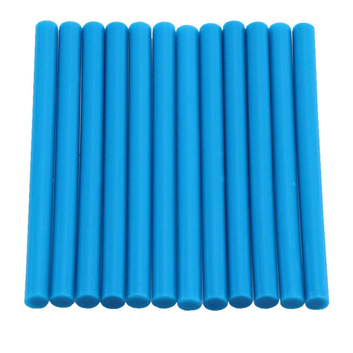 Turquoise Blue Hot Glue Sticks Mini Size - 4" - 12 Pack - Surebonder