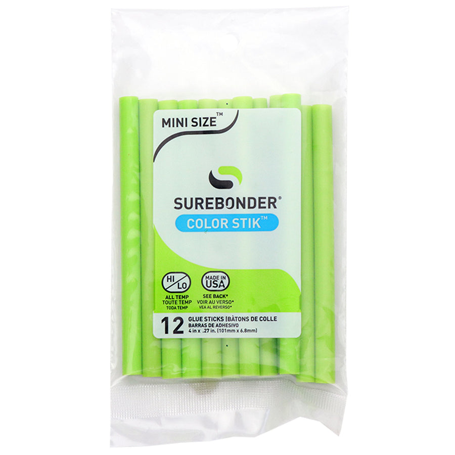 Black Fabric Hot Glue Stick, Mini Size 4 - 18 Pack - (FS-18B) – Surebonder