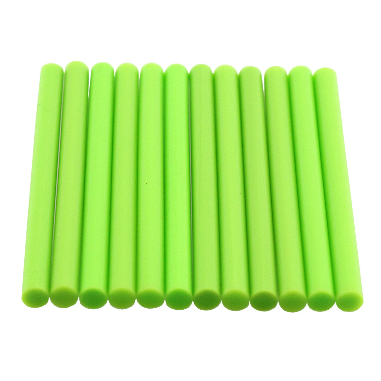GlueSticksDirect Translucent Green Colored Glue Sticks Mini X 4 24 Sticks  - GlueSticksDirect