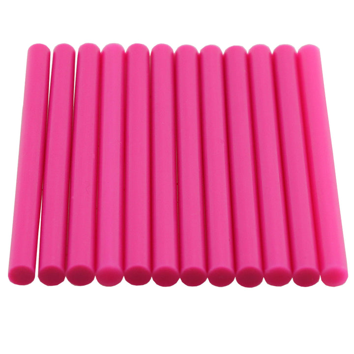 Bright Pink Hot Glue Sticks Mini Size - 4" - 12 Pack - Surebonder