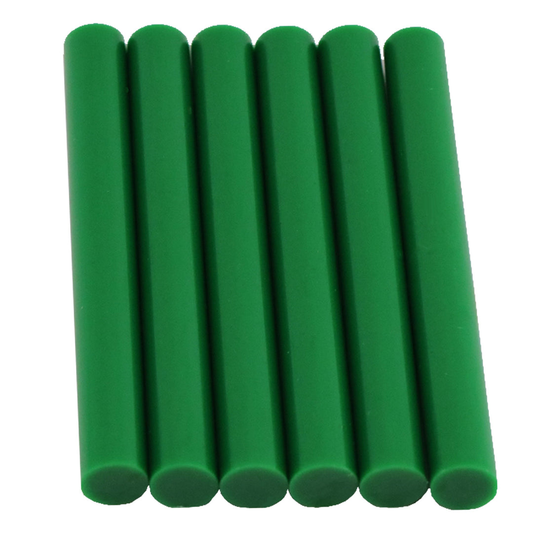Green Hot Glue Sticks Full Size