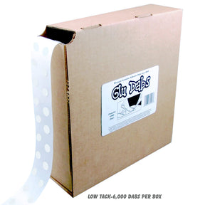DOT-L Low Strength Removable Glue Dabs - 3/8" Diameter - 6000 Count