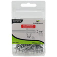 FPC44A Short Aluminum Rivets - 1/8" Diameter, 1/4" Grip - 100 Count