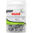 Surebonder 3/16 x 1/8 aluminum blind rivets for securing metal, plastic, and fiberglass materials