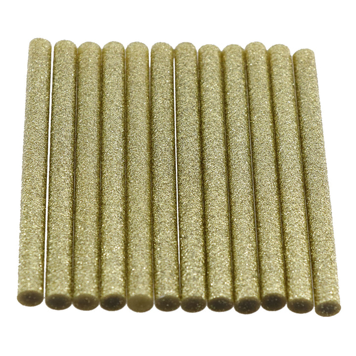 Gold Glitter Hot Glue Sticks Mini Size - 4" - 12 Pack - Surebonder