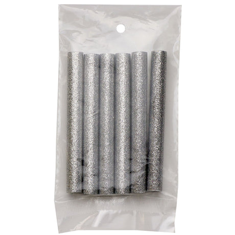 Silver Glitter Hot Glue Sticks Full Size - Surebonder