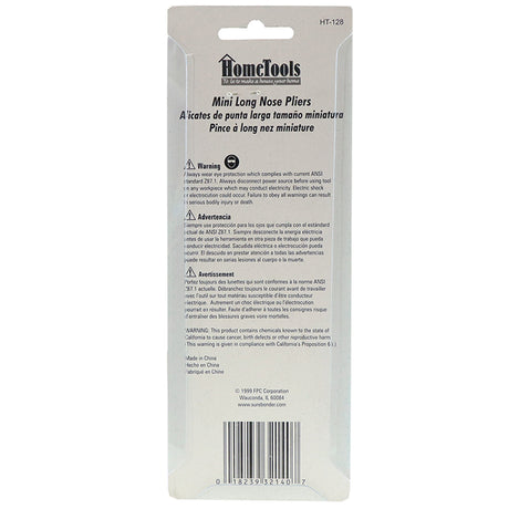 HT-128 Home Tools Mini Long Nose Pliers - Surebonder